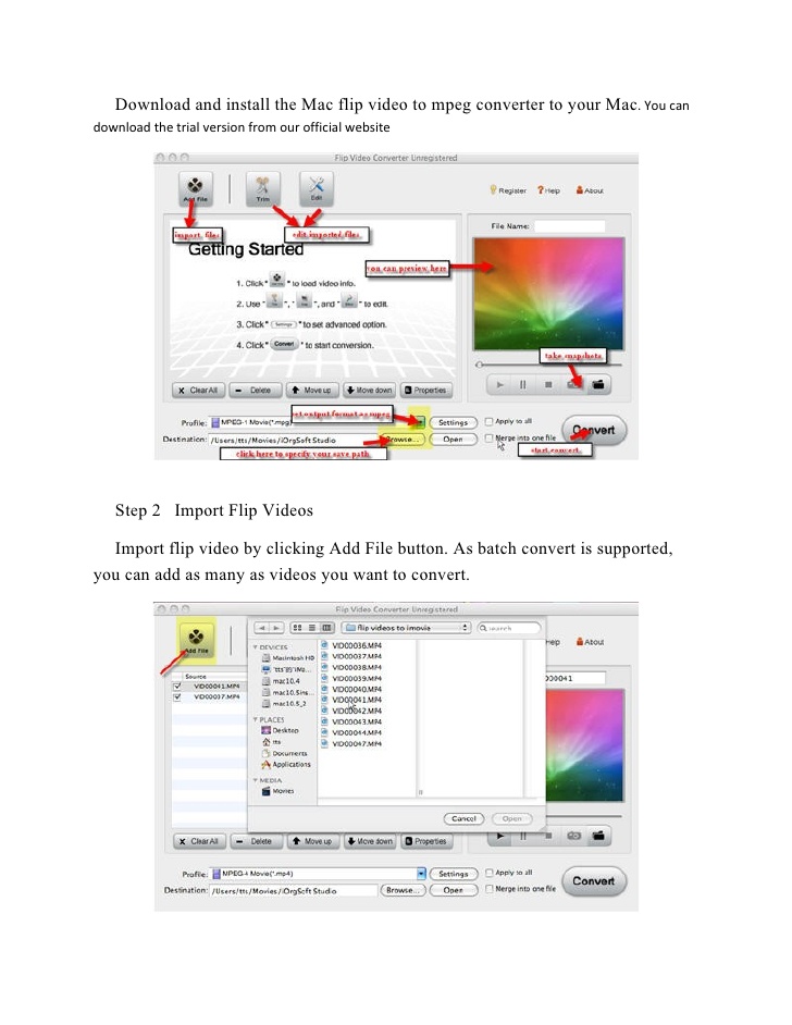 Flip video camera software download